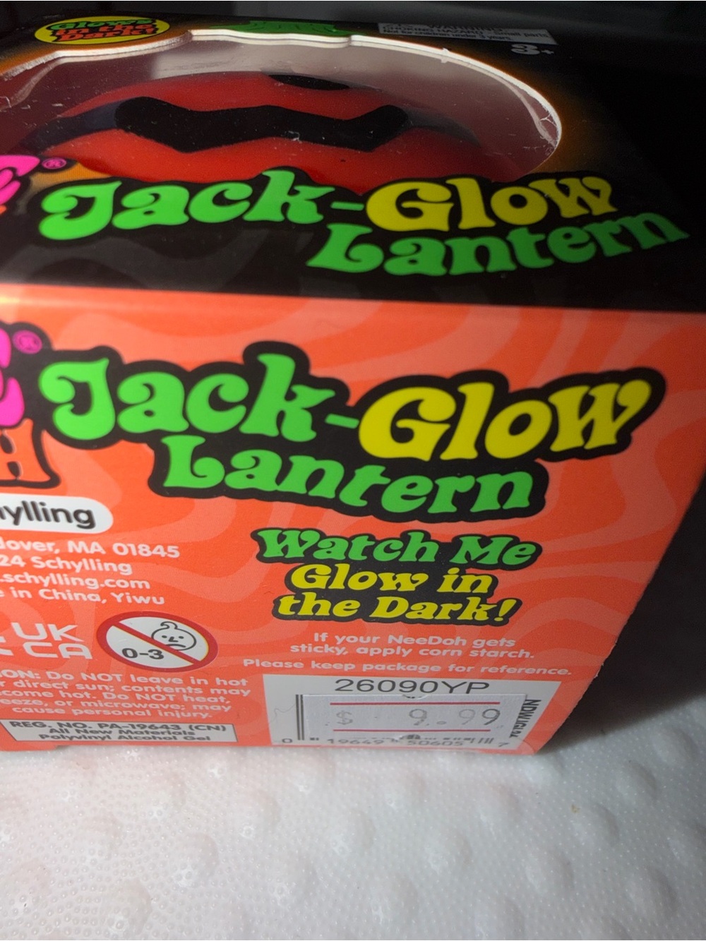 NeeDoh Jack Glow Pumpkin - Orange Glow new and authentic - Picture 2 of 3